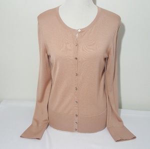 Brioni Blush Color Sweater Cardigan Cashmere/Silk